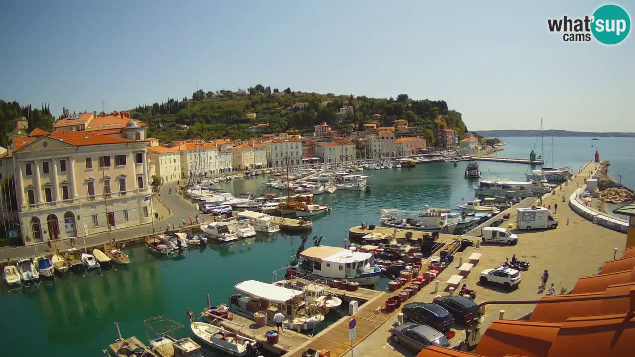 Live-Webcam aus Piran “Mandrač” – Erstaunliche Live-Ansicht von Villa Piranesi