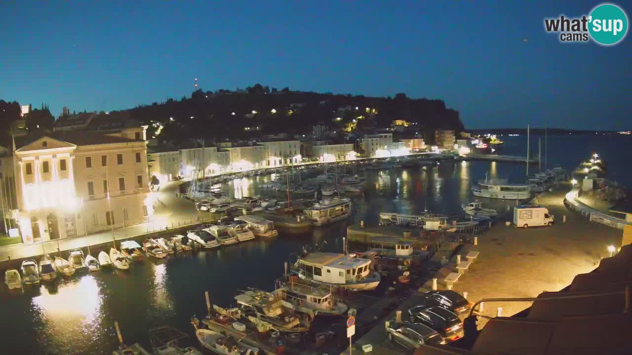 Live webcam da Pirano “Mandrač” – Splendida vista live da Villa Piranesi