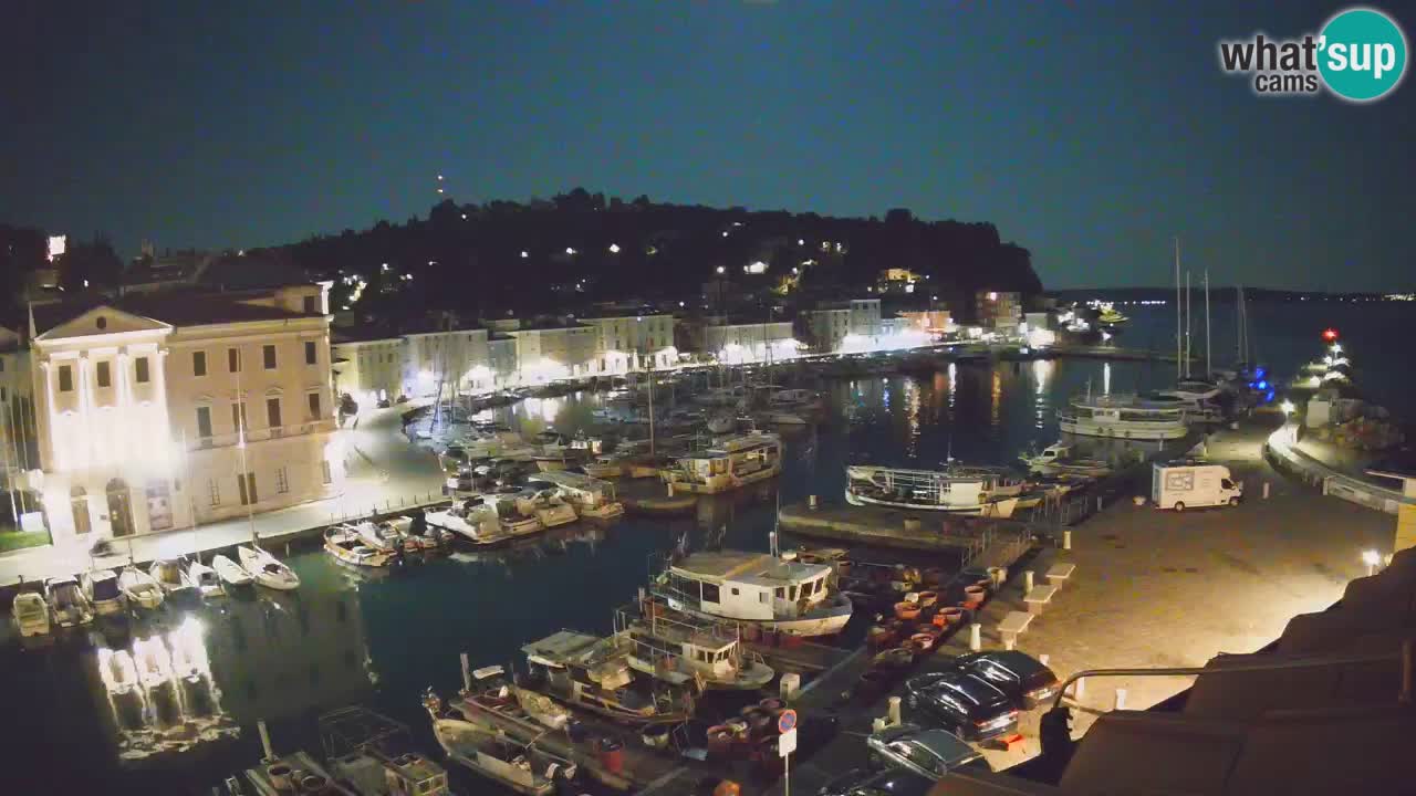 Live webcam da Pirano “Mandrač” – Splendida vista live da Villa Piranesi
