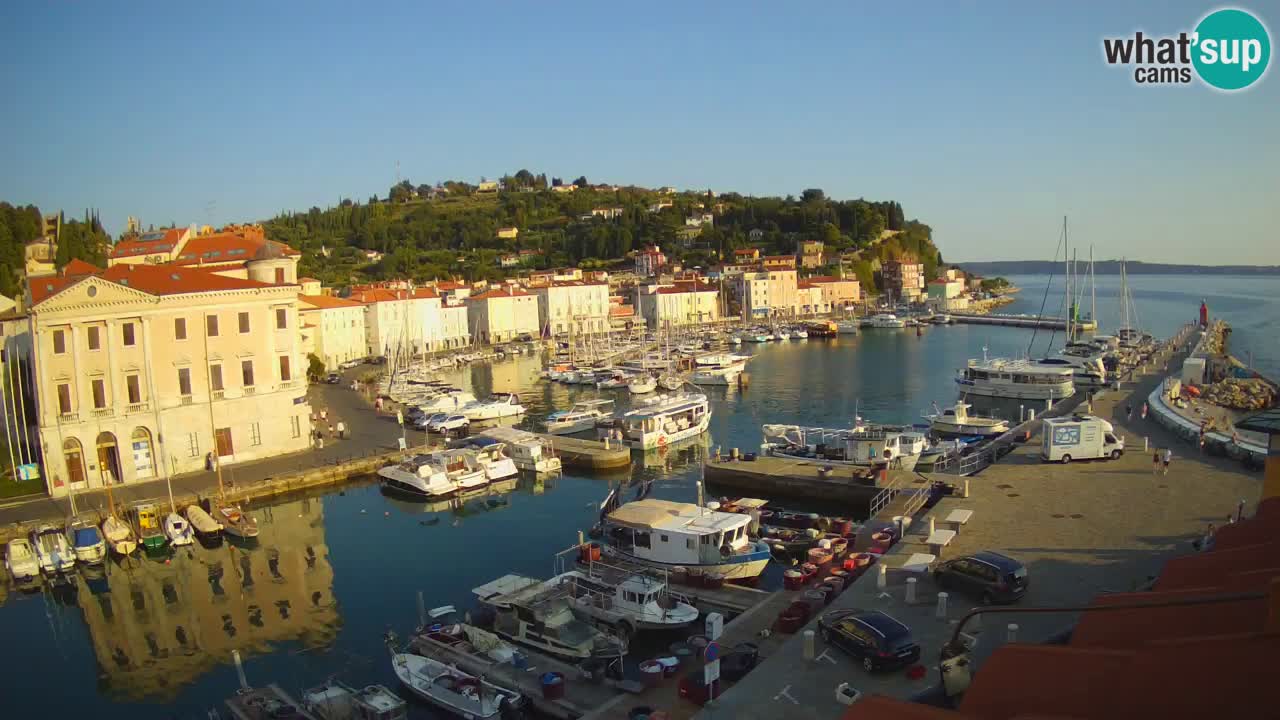 Live webcam da Pirano “Mandrač” – Splendida vista live da Villa Piranesi