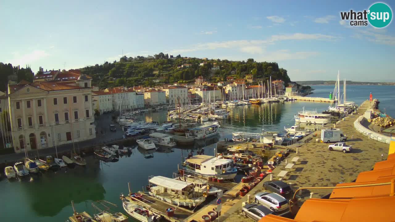 Live-Webcam aus Piran “Mandrač” – Erstaunliche Live-Ansicht von Villa Piranesi