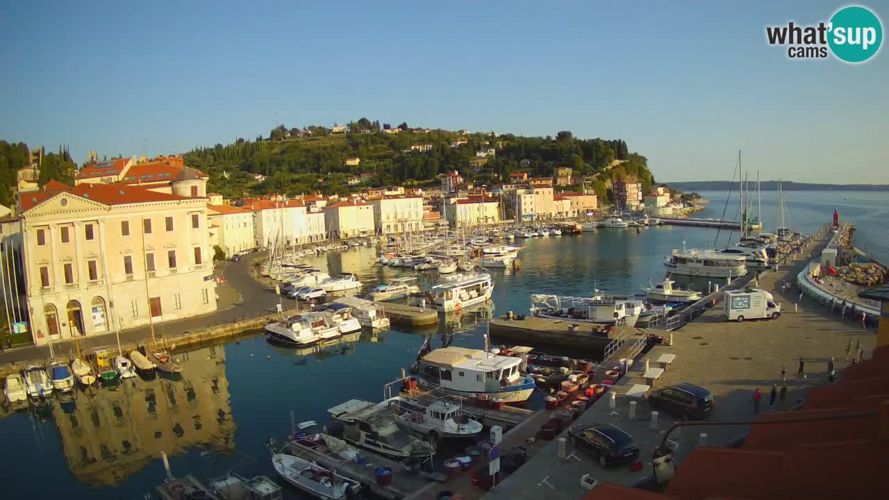 Cámara web en vivo desde Piran “Mandrač” – Increíble vista en vivo desde Villa Piranesi