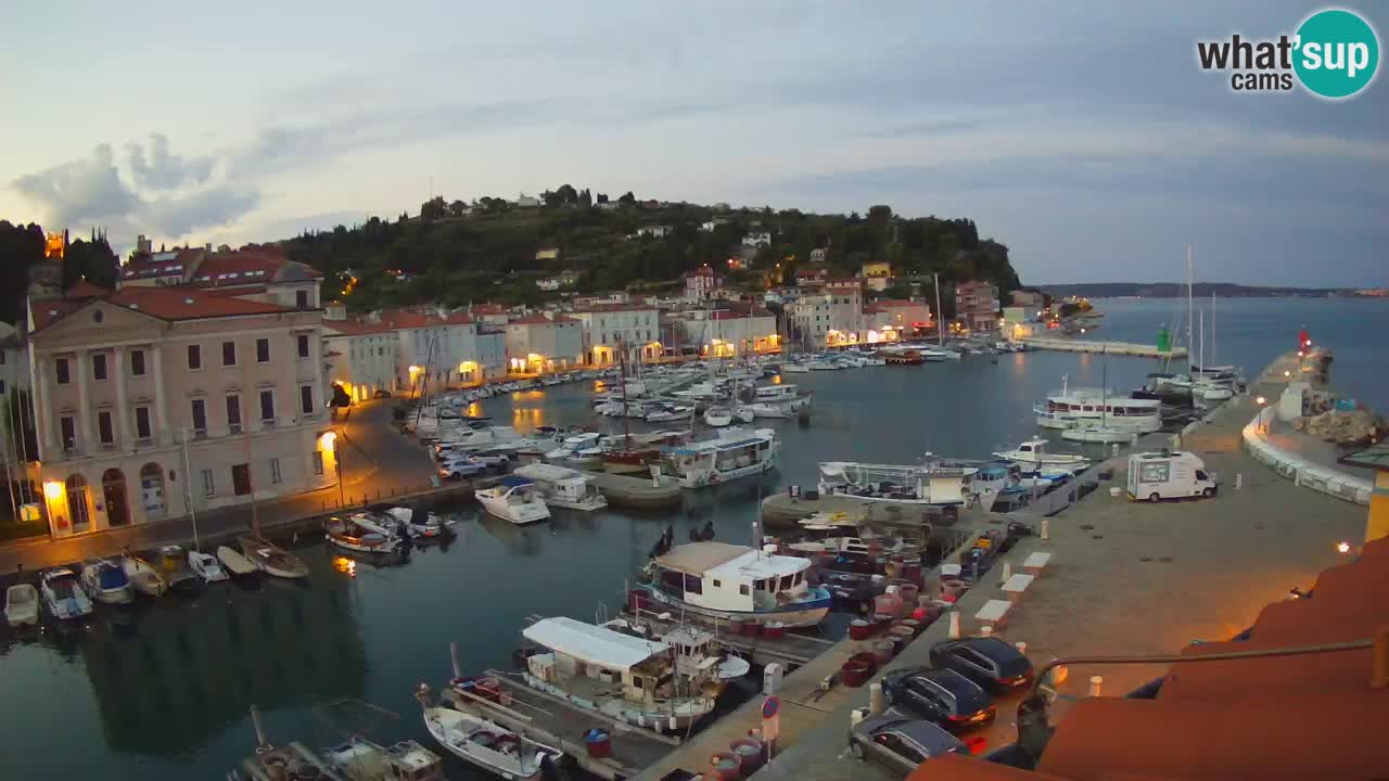 Live webcam from Piran “Mandrač” – Amazing live view from Villa Piranesi