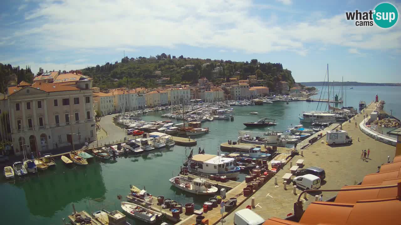 Live webcam from Piran “Mandrač” – Amazing live view from Villa Piranesi
