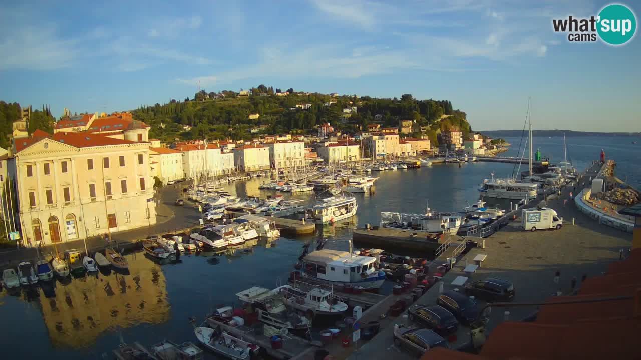 Live-Webcam aus Piran “Mandrač” – Erstaunliche Live-Ansicht von Villa Piranesi