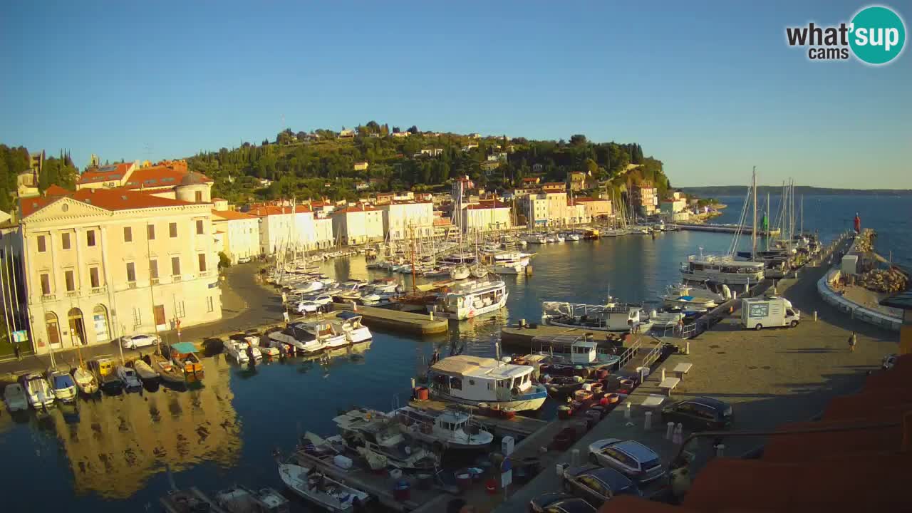 Live-Webcam aus Piran “Mandrač” – Erstaunliche Live-Ansicht von Villa Piranesi
