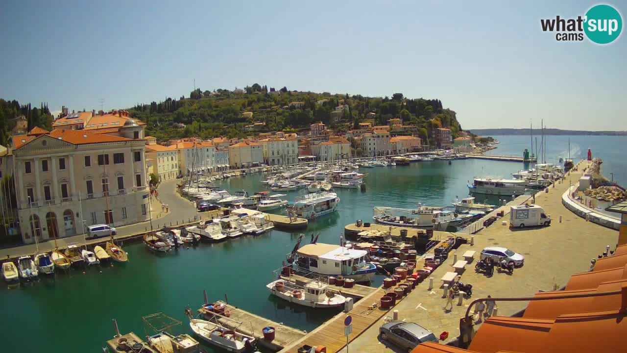 Live-Webcam aus Piran “Mandrač” – Erstaunliche Live-Ansicht von Villa Piranesi