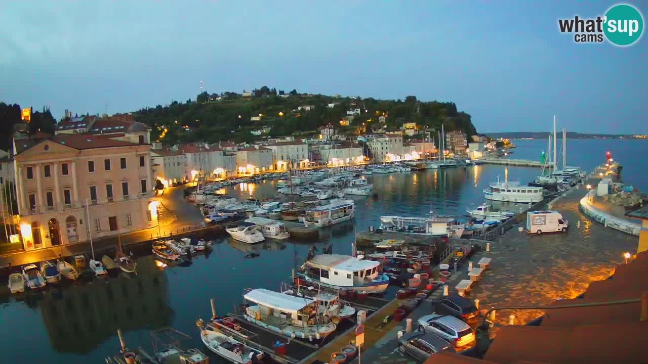 Live-Webcam aus Piran “Mandrač” – Erstaunliche Live-Ansicht von Villa Piranesi