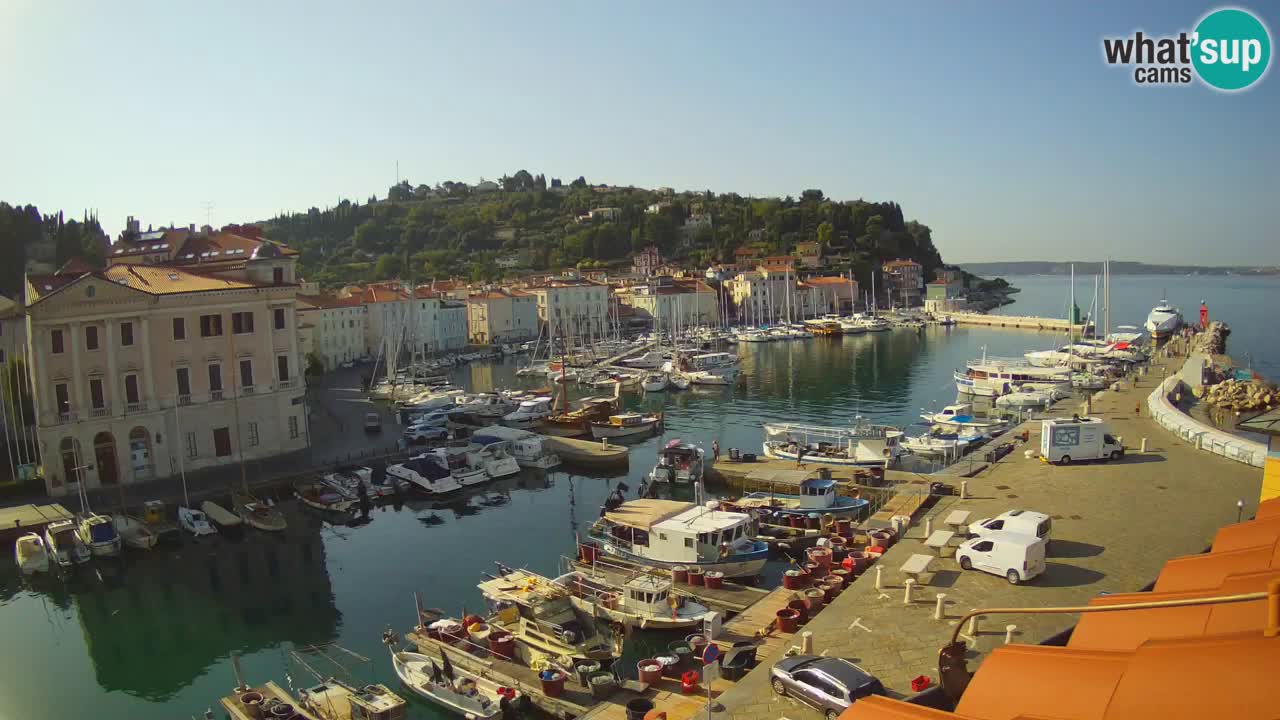 Live-Webcam aus Piran “Mandrač” – Erstaunliche Live-Ansicht von Villa Piranesi