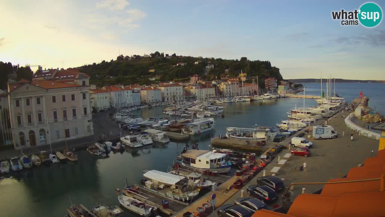Live webcam da Pirano “Mandrač” – Splendida vista live da Villa Piranesi