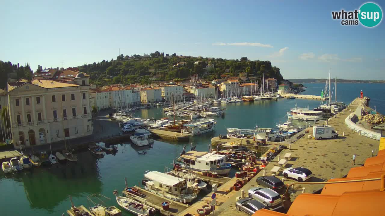 Live webcam da Pirano “Mandrač” – Splendida vista live da Villa Piranesi