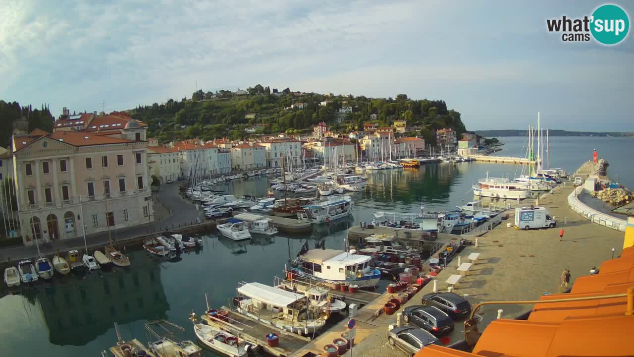 Live-Webcam aus Piran “Mandrač” – Erstaunliche Live-Ansicht von Villa Piranesi