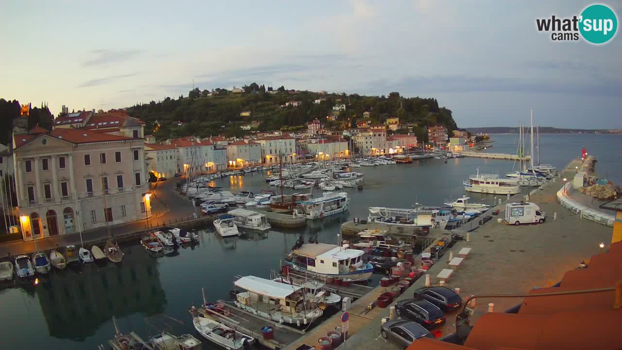 Live-Webcam aus Piran “Mandrač” – Erstaunliche Live-Ansicht von Villa Piranesi