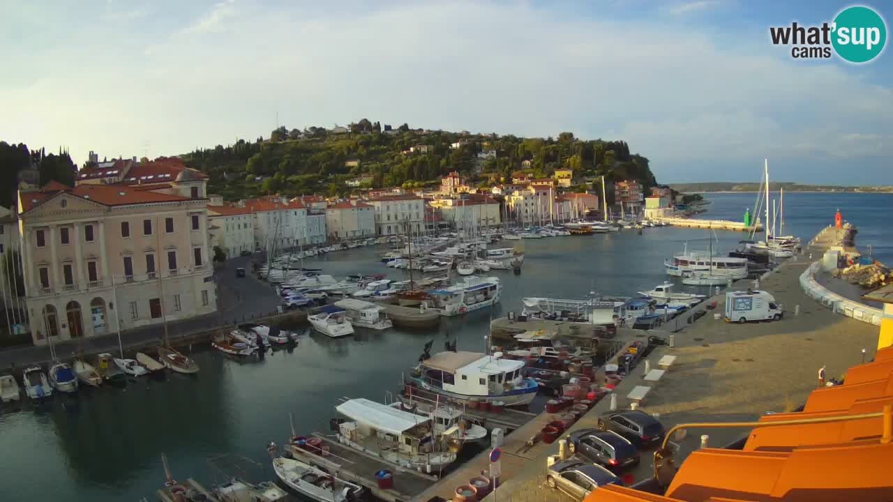 Live-Webcam aus Piran “Mandrač” – Erstaunliche Live-Ansicht von Villa Piranesi