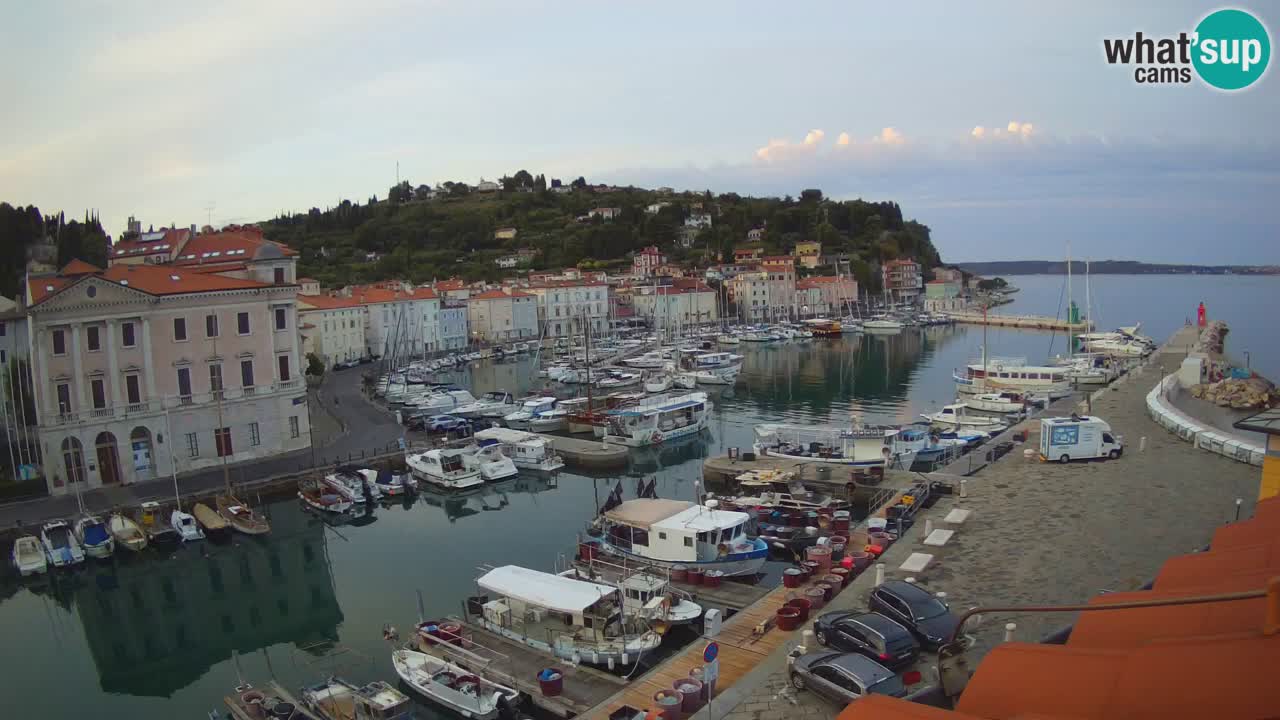 Live webcam da Pirano “Mandrač” – Splendida vista live da Villa Piranesi