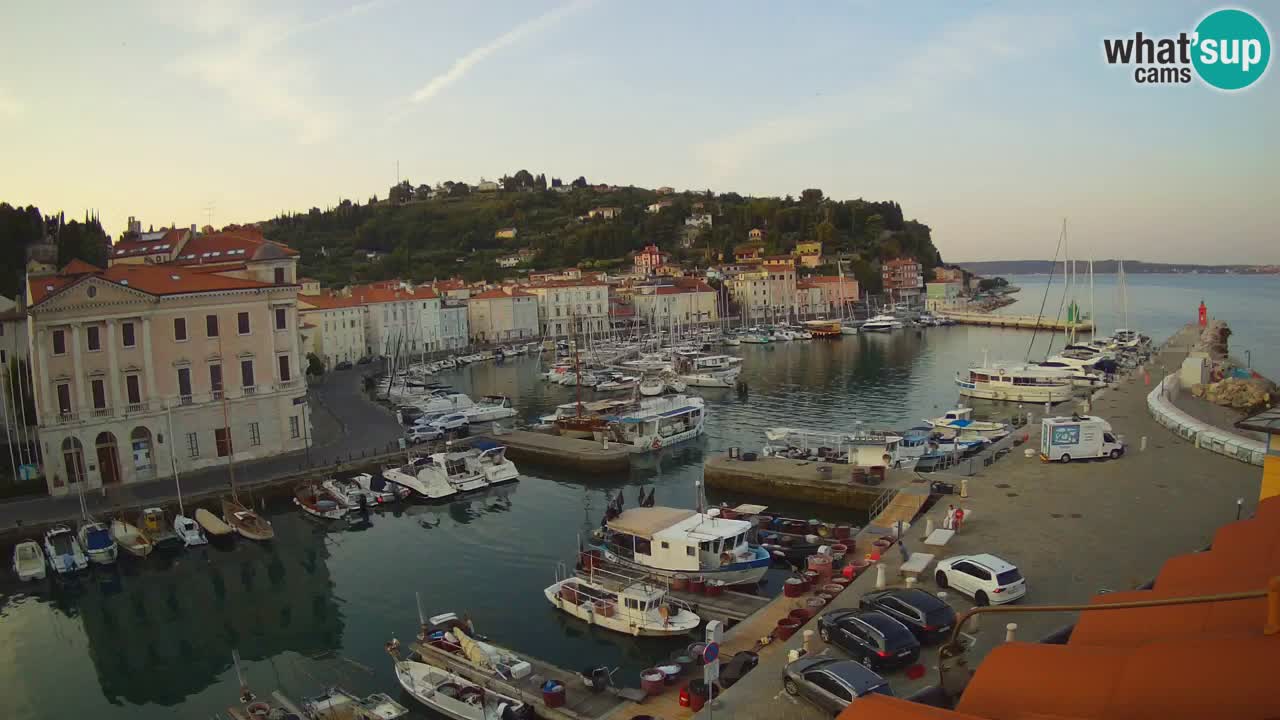 Live-Webcam aus Piran “Mandrač” – Erstaunliche Live-Ansicht von Villa Piranesi