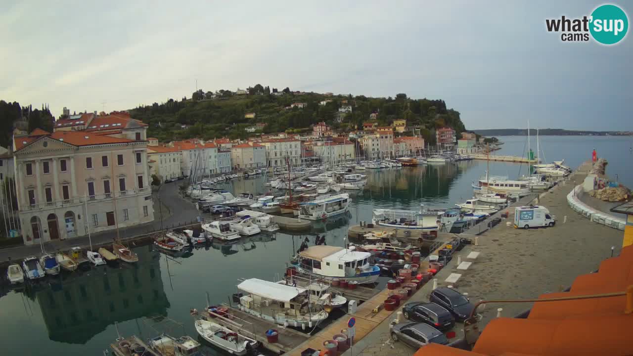 Live webcam da Pirano “Mandrač” – Splendida vista live da Villa Piranesi