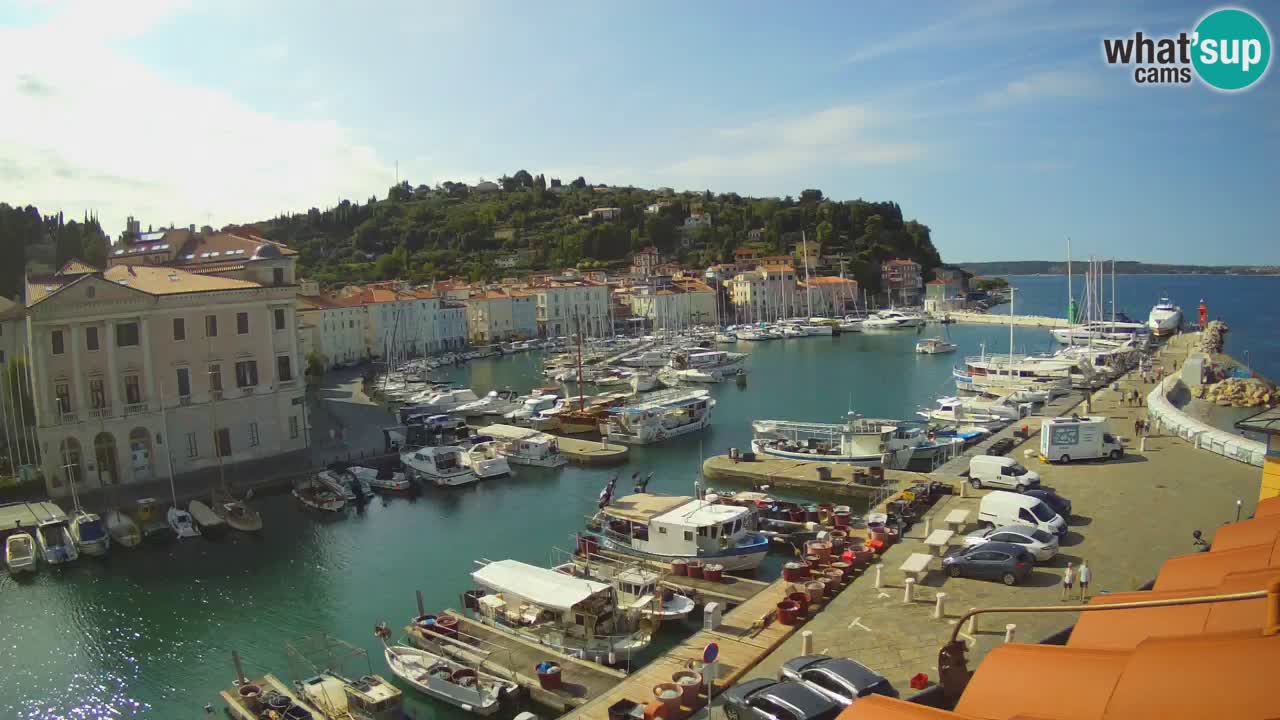 Live-Webcam aus Piran “Mandrač” – Erstaunliche Live-Ansicht von Villa Piranesi