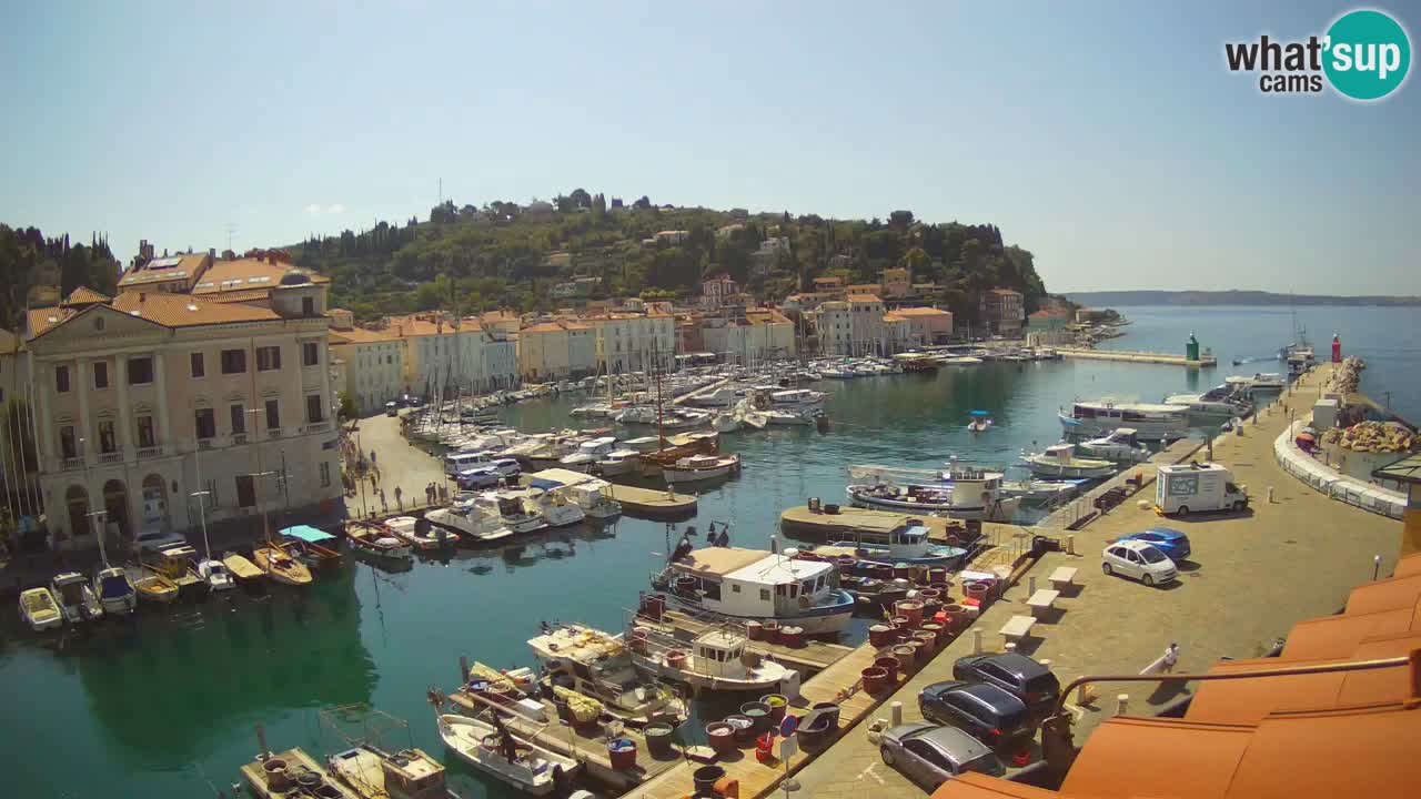 Live webcam da Pirano “Mandrač” – Splendida vista live da Villa Piranesi