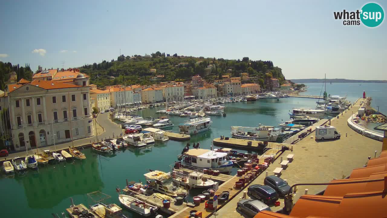 Live webcam da Pirano “Mandrač” – Splendida vista live da Villa Piranesi