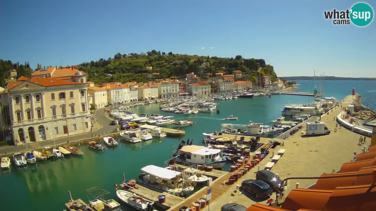 Live webcam from Piran “Mandrač” – Amazing live view from Villa Piranesi