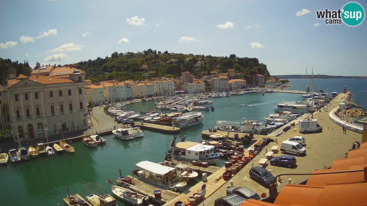 Live webcam from Piran “Mandrač” – Amazing live view from Villa Piranesi