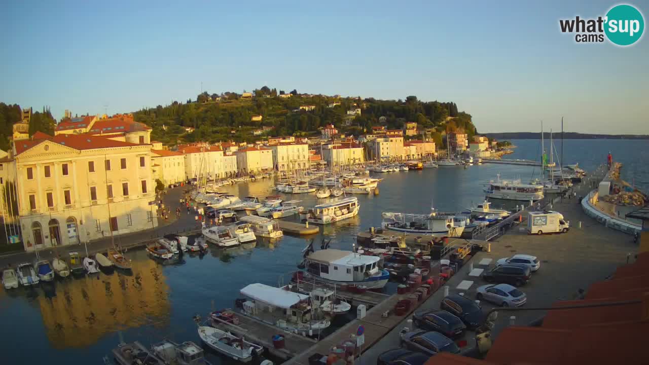 Live-Webcam aus Piran “Mandrač” – Erstaunliche Live-Ansicht von Villa Piranesi