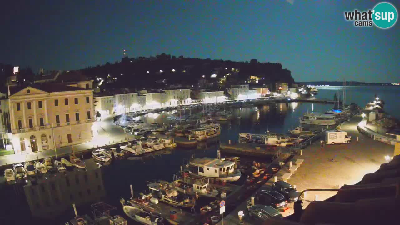 Live webcam da Pirano “Mandrač” – Splendida vista live da Villa Piranesi