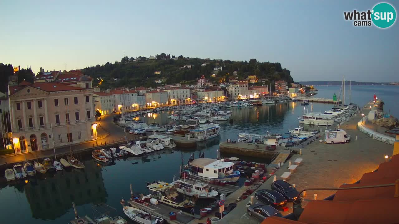 Live webcam da Pirano “Mandrač” – Splendida vista live da Villa Piranesi