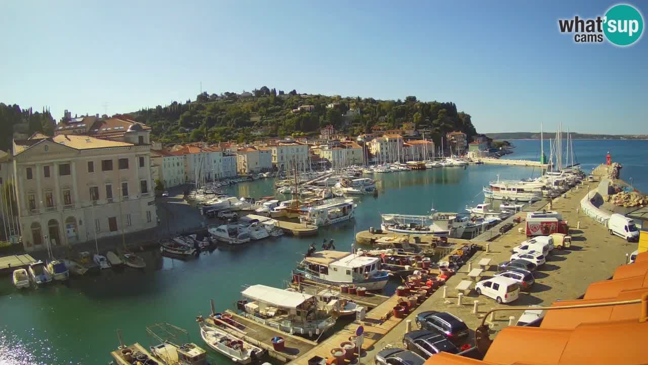 Live-Webcam aus Piran “Mandrač” – Erstaunliche Live-Ansicht von Villa Piranesi