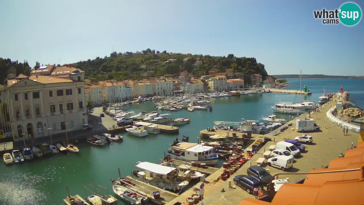 Live webcam from Piran “Mandrač” – Amazing live view from Villa Piranesi