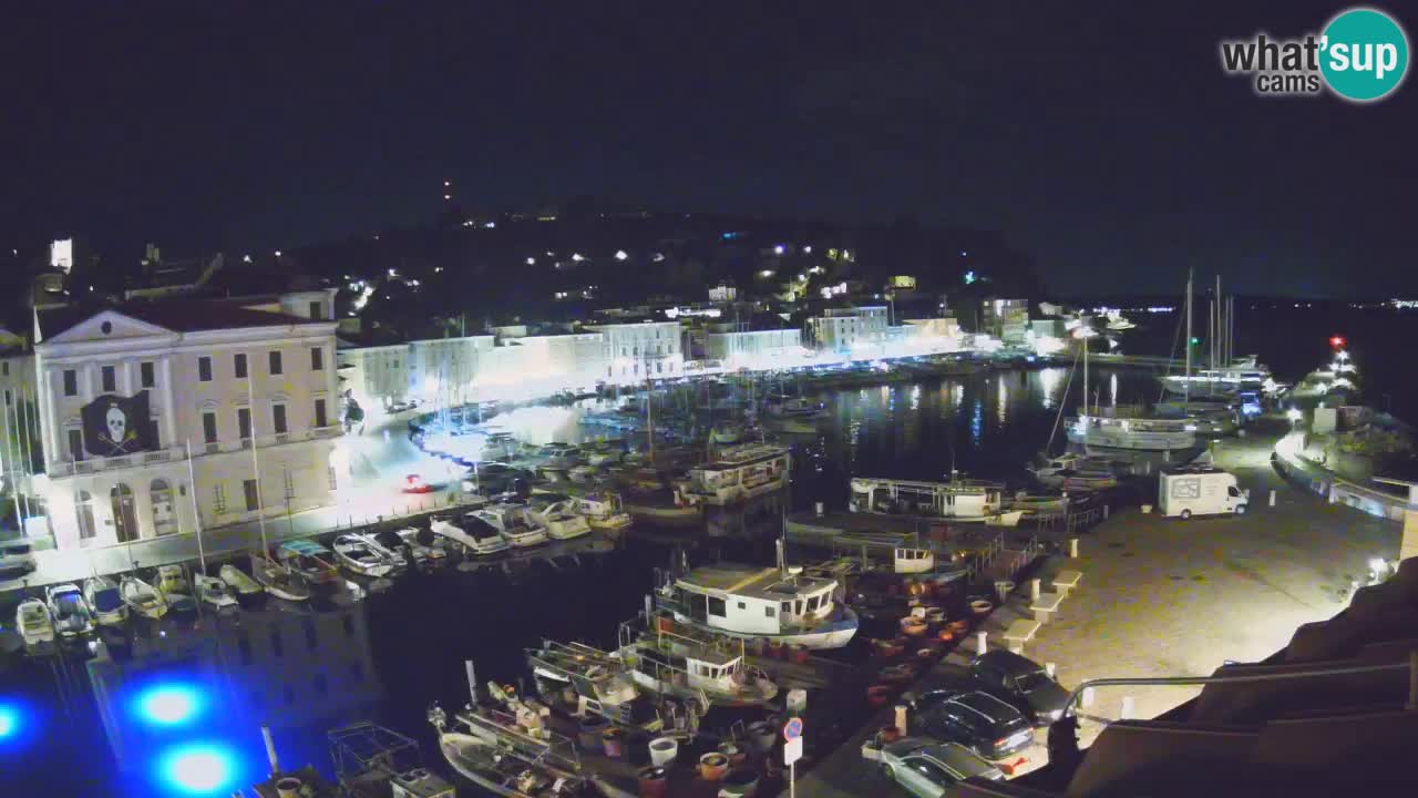 Live webcam da Pirano “Mandrač” – Splendida vista live da Villa Piranesi