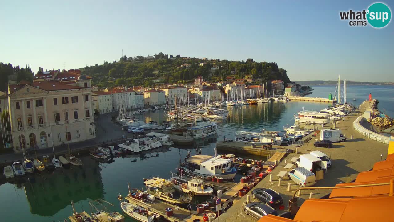 Live webcam from Piran “Mandrač” – Amazing live view from Villa Piranesi