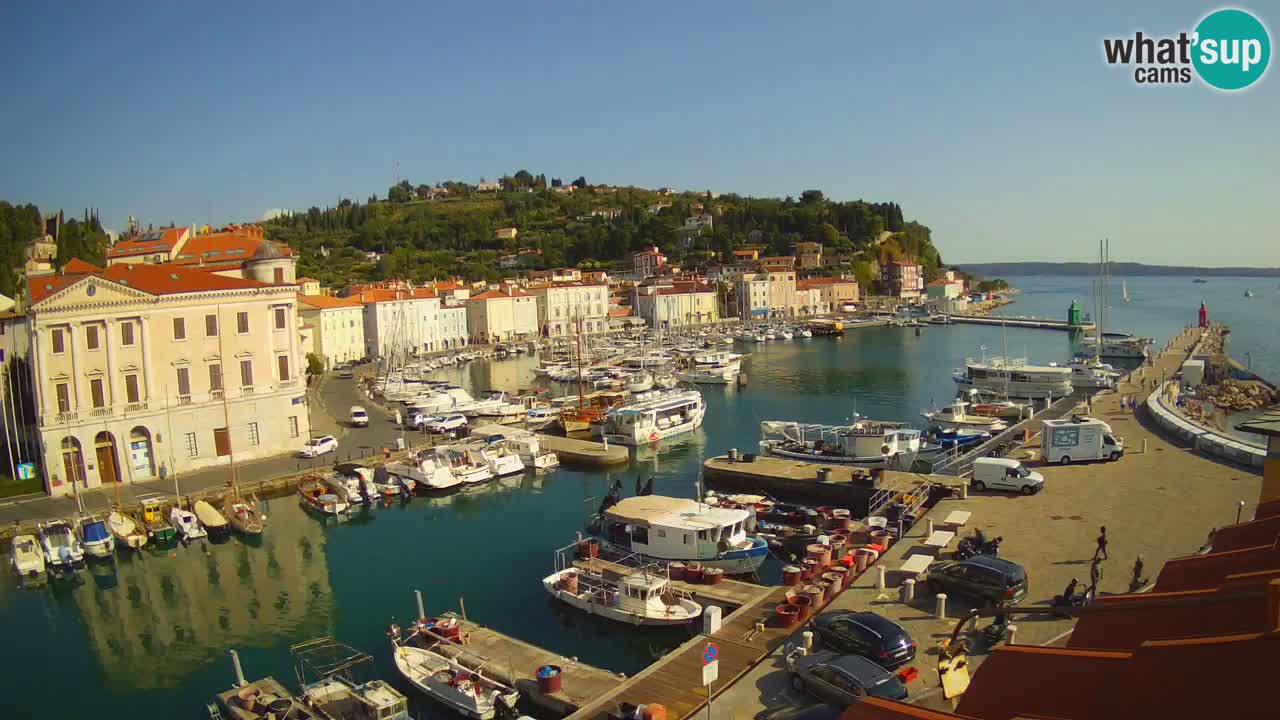 Live-Webcam aus Piran “Mandrač” – Erstaunliche Live-Ansicht von Villa Piranesi