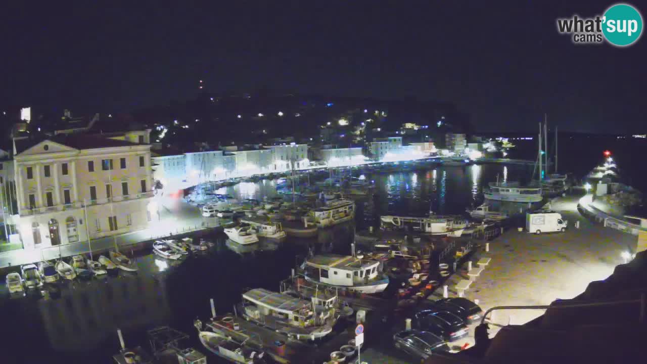 Live webcam da Pirano “Mandrač” – Splendida vista live da Villa Piranesi