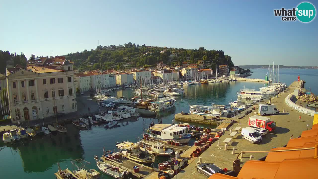 Live webcam from Piran “Mandrač” – Amazing live view from Villa Piranesi