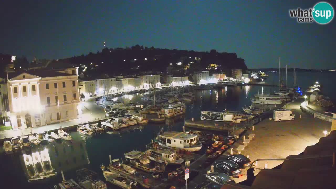 Live webcam da Pirano “Mandrač” – Splendida vista live da Villa Piranesi