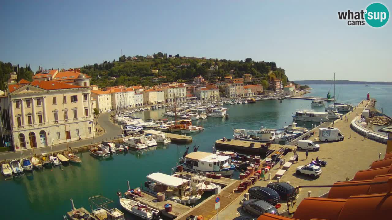 Live webcam da Pirano “Mandrač” – Splendida vista live da Villa Piranesi