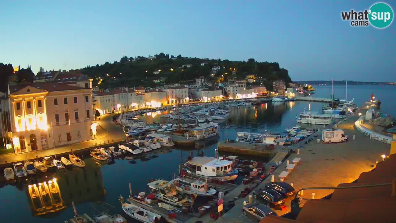 Live-Webcam aus Piran “Mandrač” – Erstaunliche Live-Ansicht von Villa Piranesi