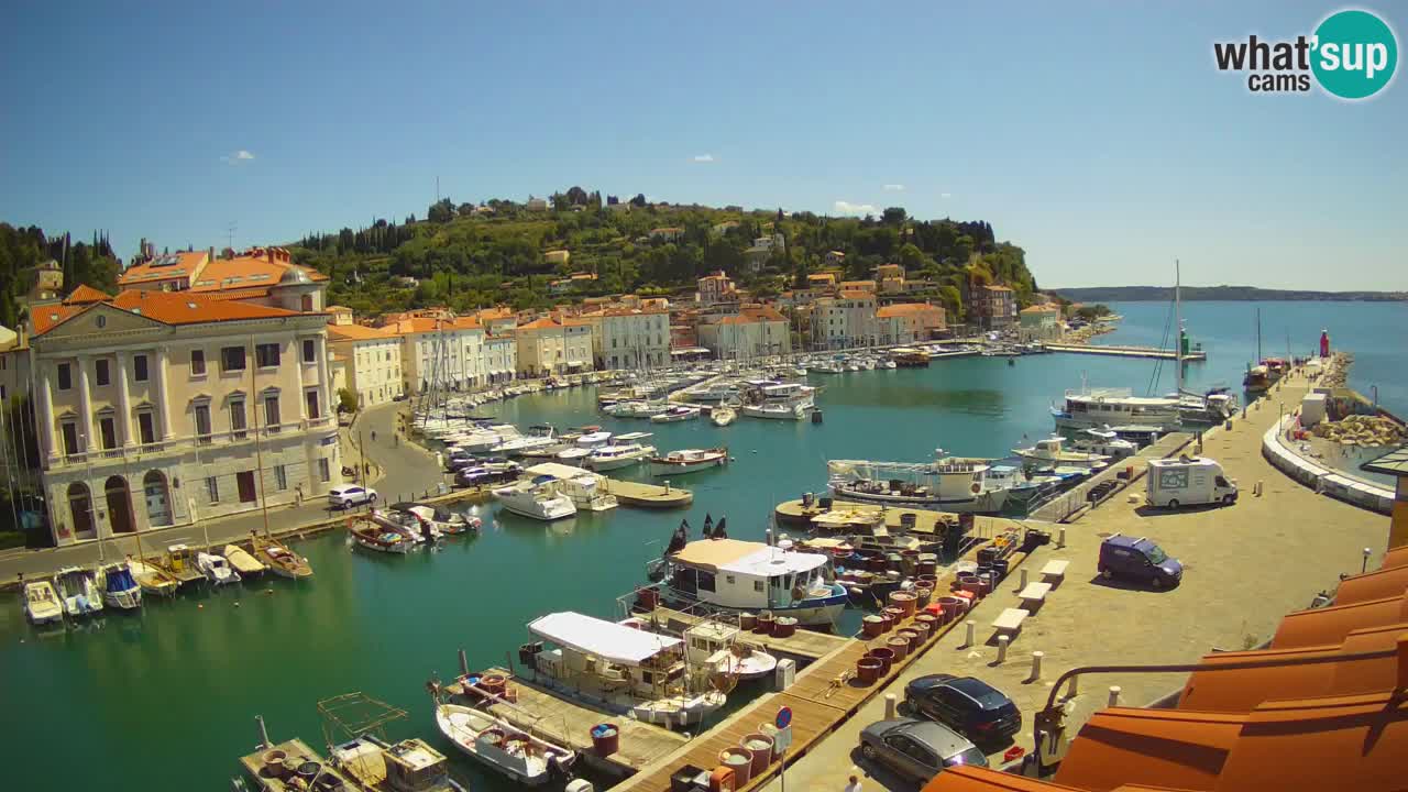 Live webcam from Piran “Mandrač” – Amazing live view from Villa Piranesi