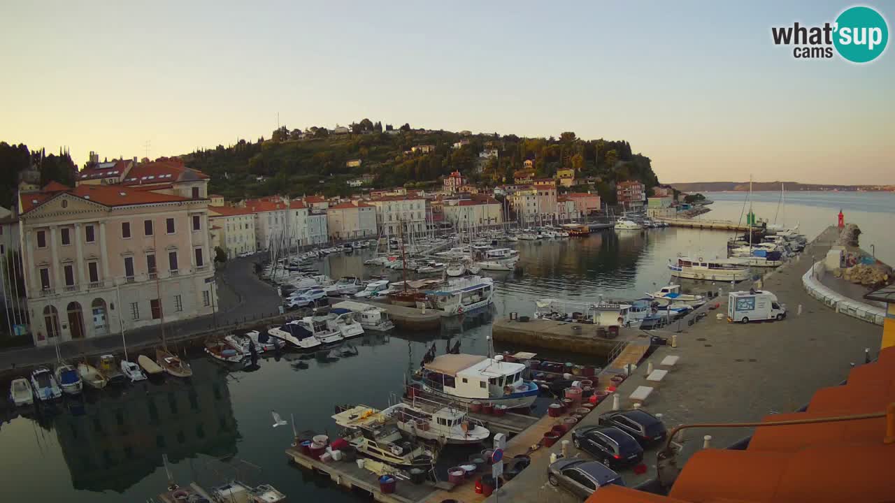Live webcam from Piran “Mandrač” – Amazing live view from Villa Piranesi