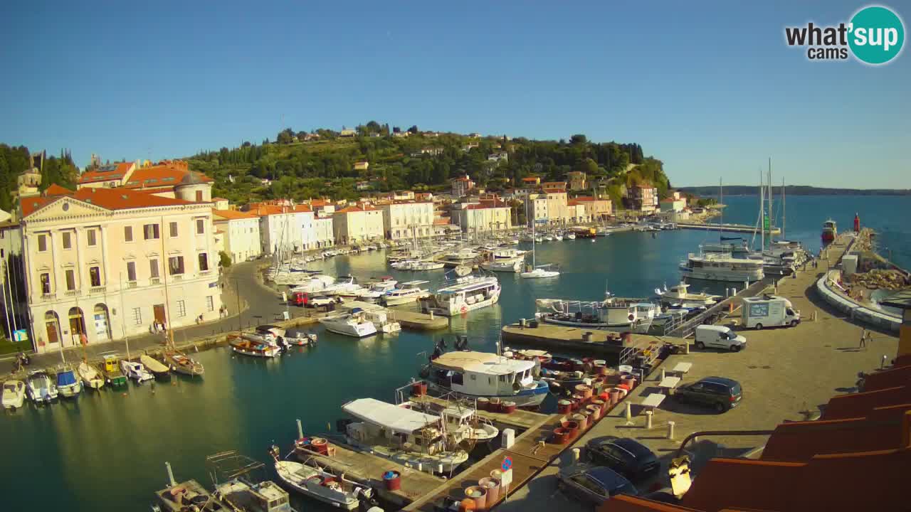 Live webcam from Piran “Mandrač” – Amazing live view from Villa Piranesi