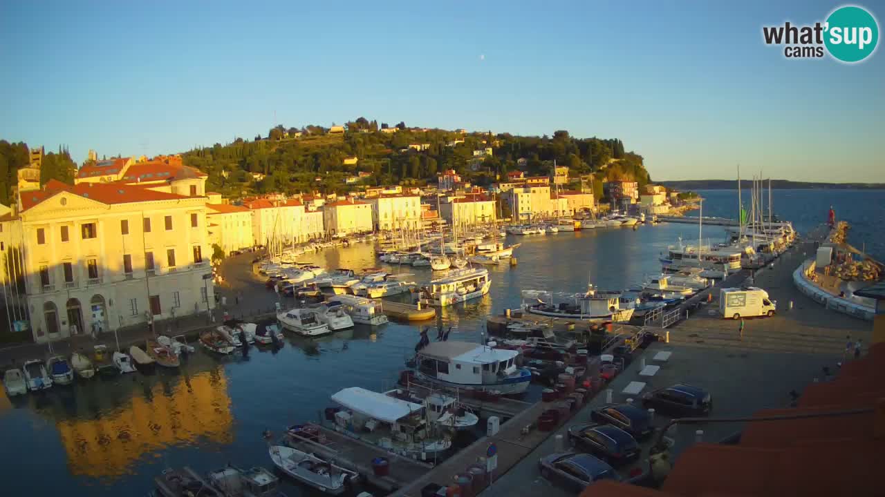 Live webcam da Pirano “Mandrač” – Splendida vista live da Villa Piranesi