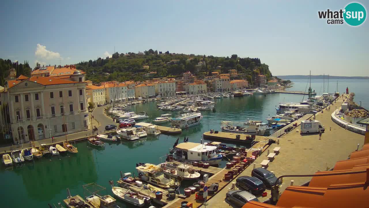 Live webcam da Pirano “Mandrač” – Splendida vista live da Villa Piranesi