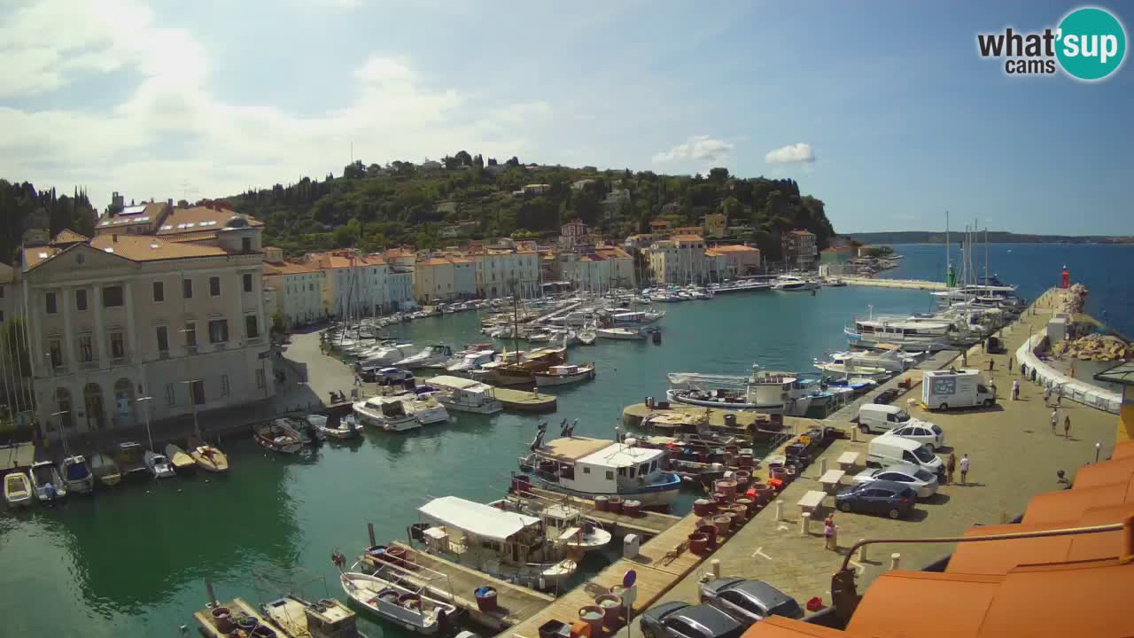 Live webcam da Pirano “Mandrač” – Splendida vista live da Villa Piranesi