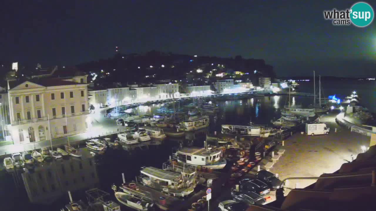 Live webcam da Pirano “Mandrač” – Splendida vista live da Villa Piranesi