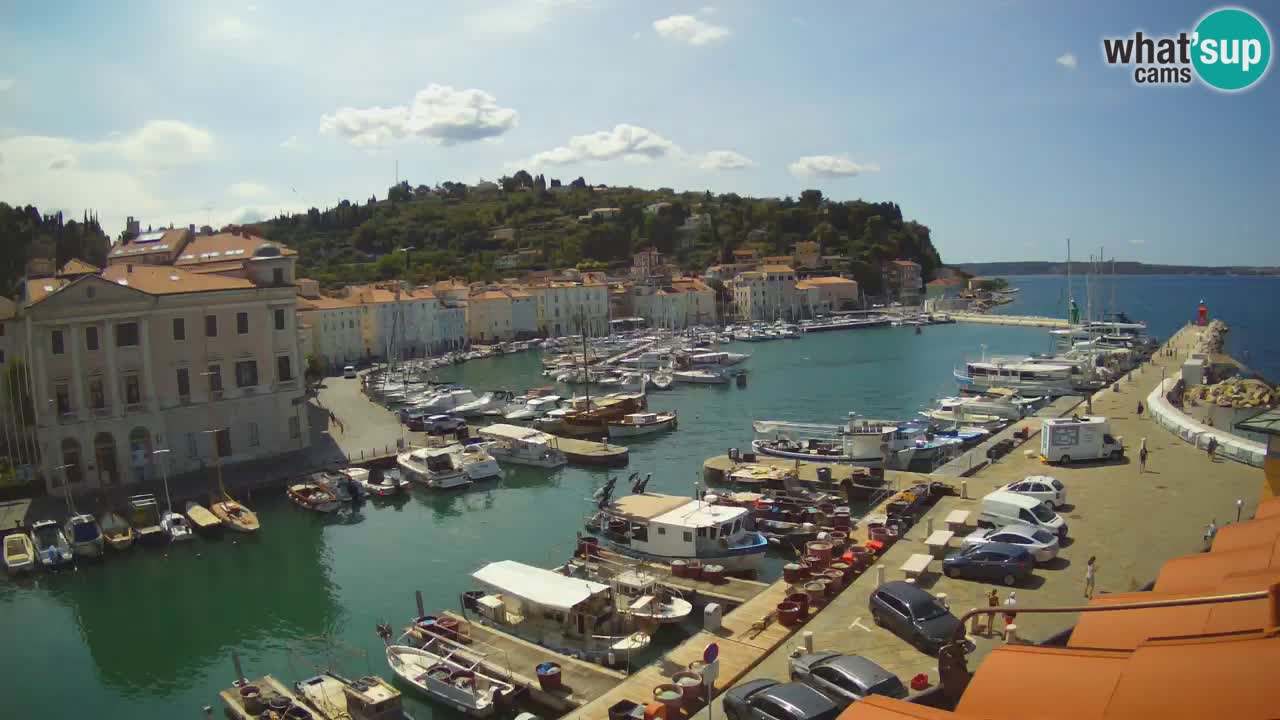 Live webcam da Pirano “Mandrač” – Splendida vista live da Villa Piranesi