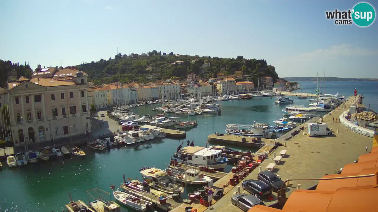 Live-Webcam aus Piran “Mandrač” – Erstaunliche Live-Ansicht von Villa Piranesi
