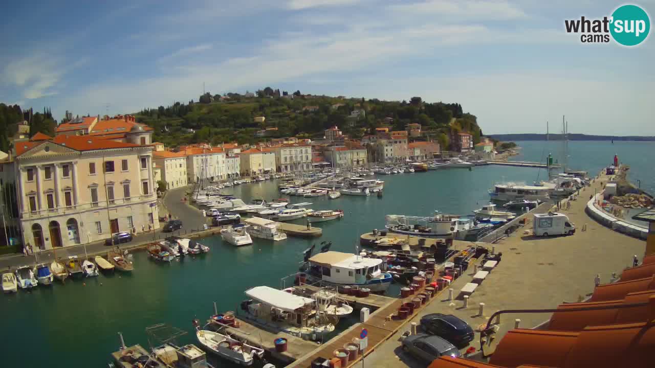 Live webcam da Pirano “Mandrač” – Splendida vista live da Villa Piranesi