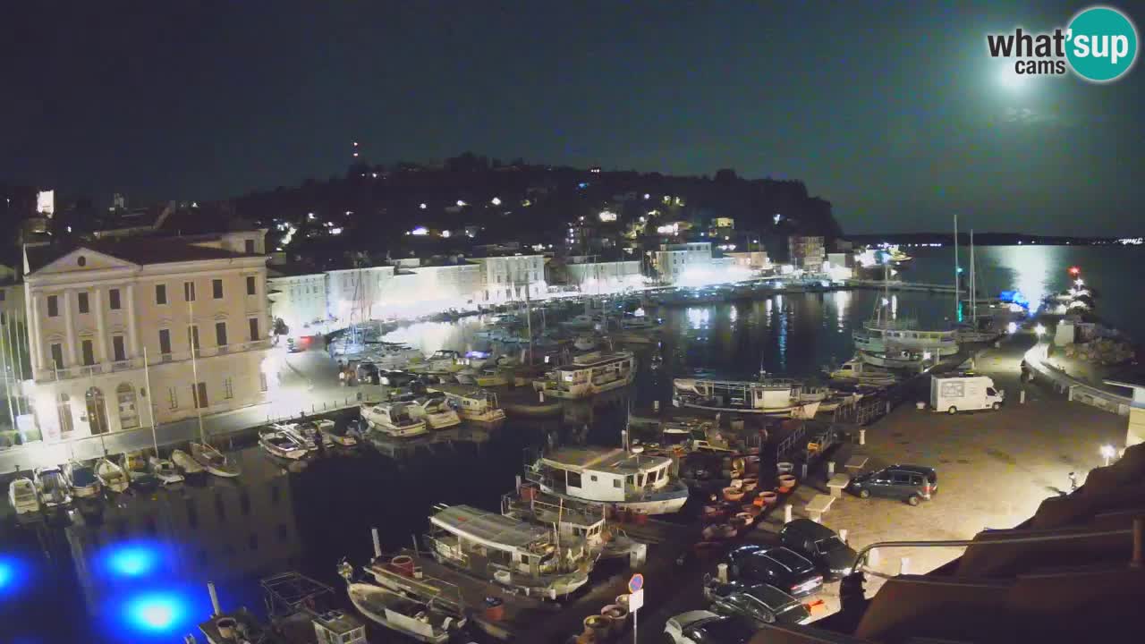 Live webcam da Pirano “Mandrač” – Splendida vista live da Villa Piranesi